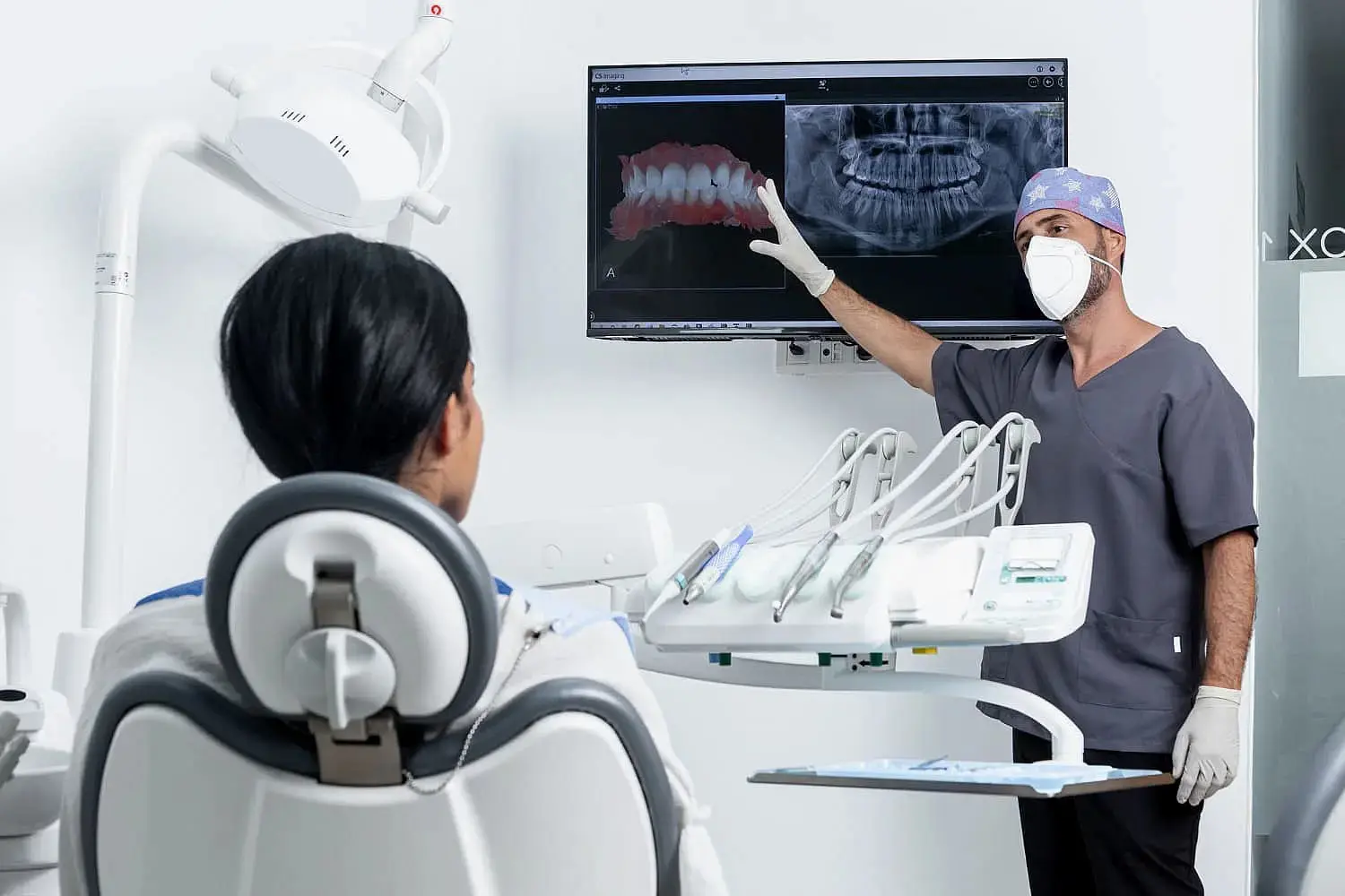 A dentist at Gianquinto Orthodontic Arts in Bakersfield, Tehachapi or Mammoth Lakes, CA reviews X-rays and future advancements in jaw surgery.