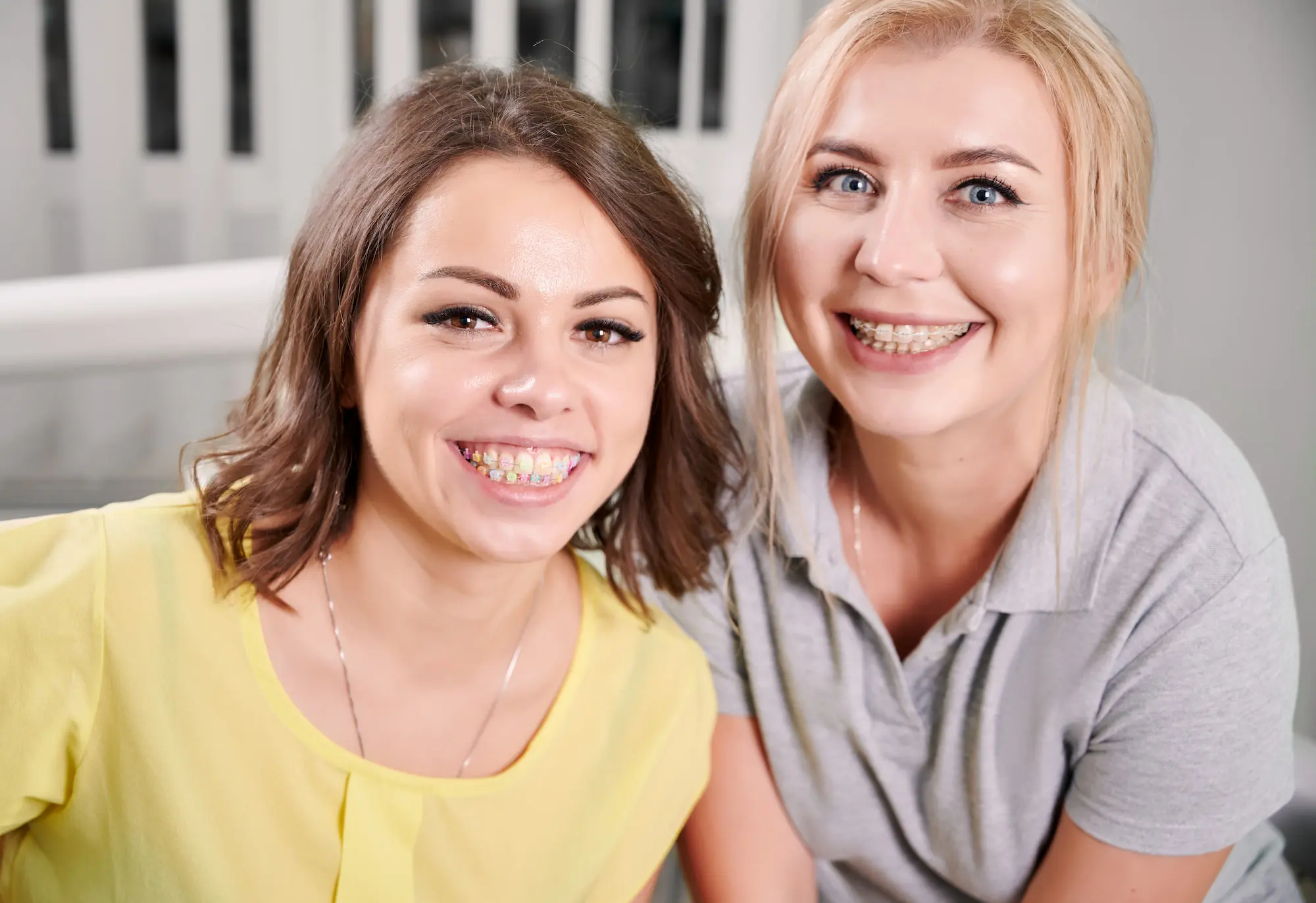 Two women's considerations for choosing adult braces from Gianquinto Orthodontic Arts in Bakersfield, Tehachapi or Mammoth Lakes, CA.